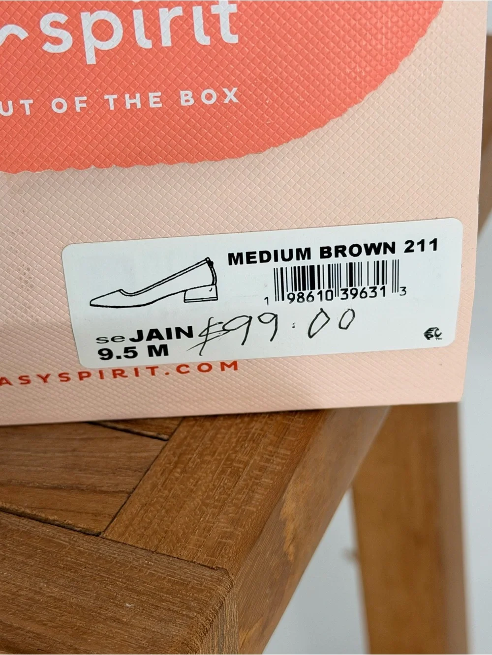 New easy spirit women’s Leopard Print Women's Ballet Flats - Brown size 9.5M